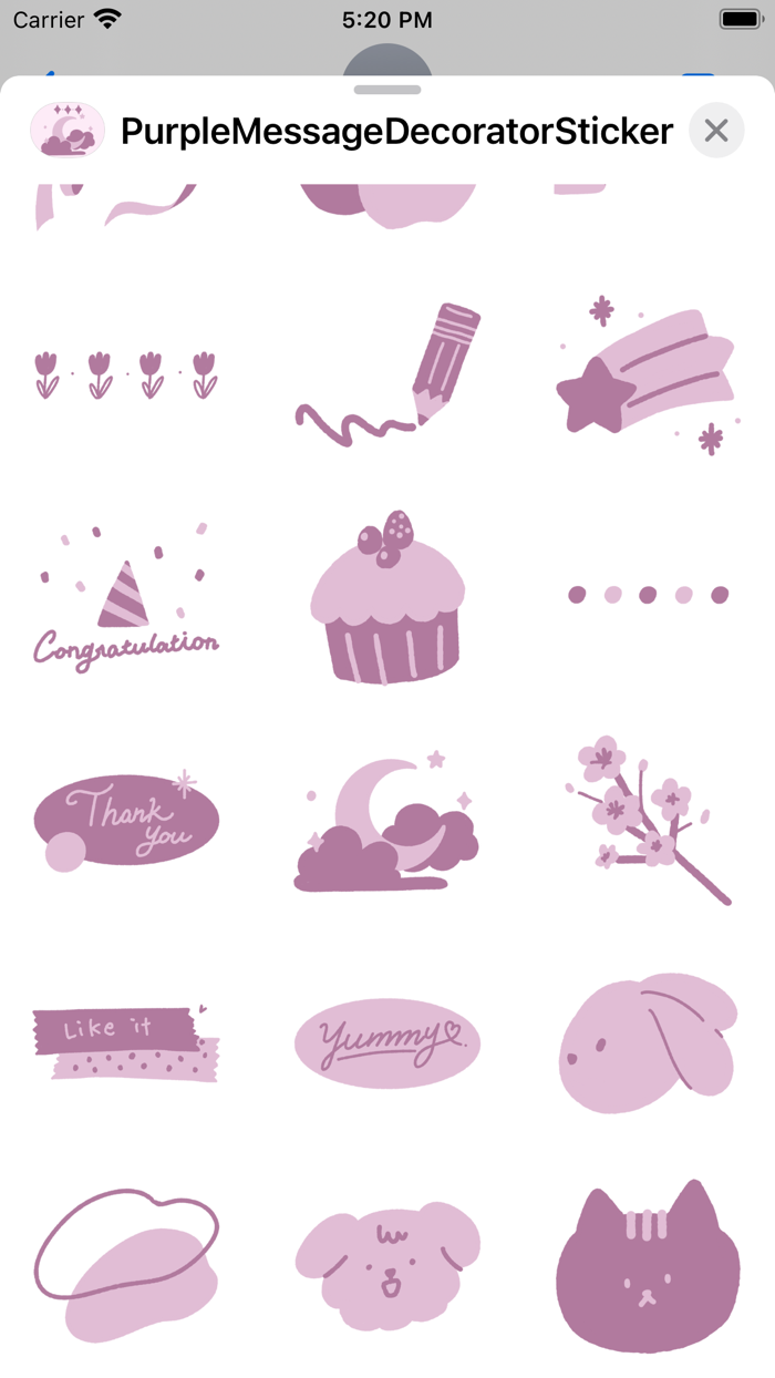 Purple Message Decorator