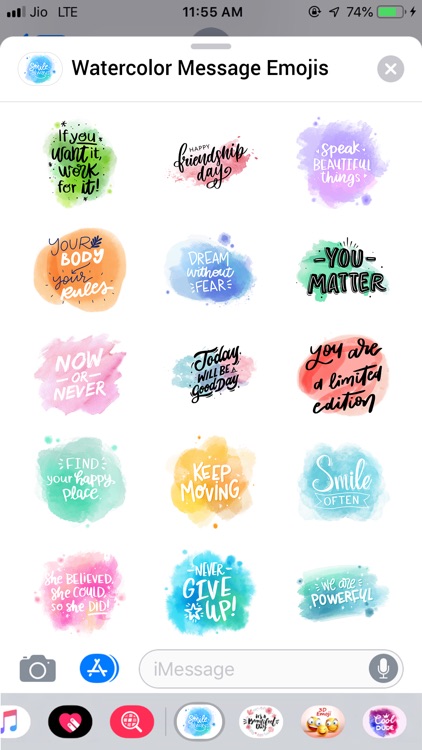 Watercolor Emoji Stickers Pack screenshot-1
