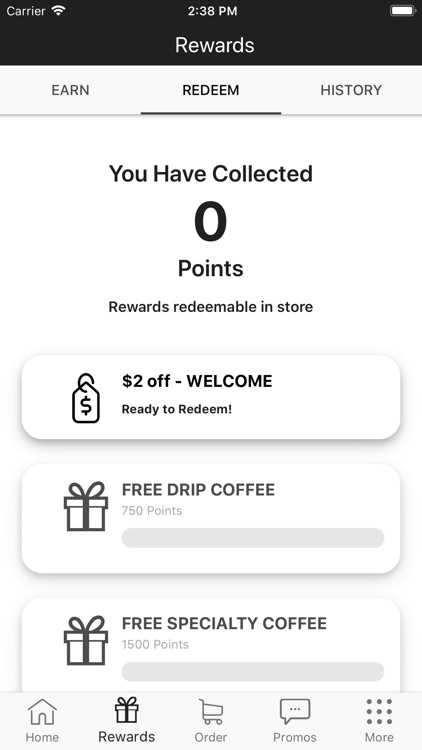 Camacho Coffee Rewards