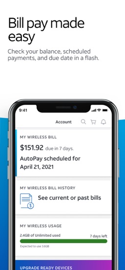 myAT&T app screenshot