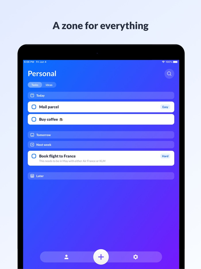 Zones - Organize your life