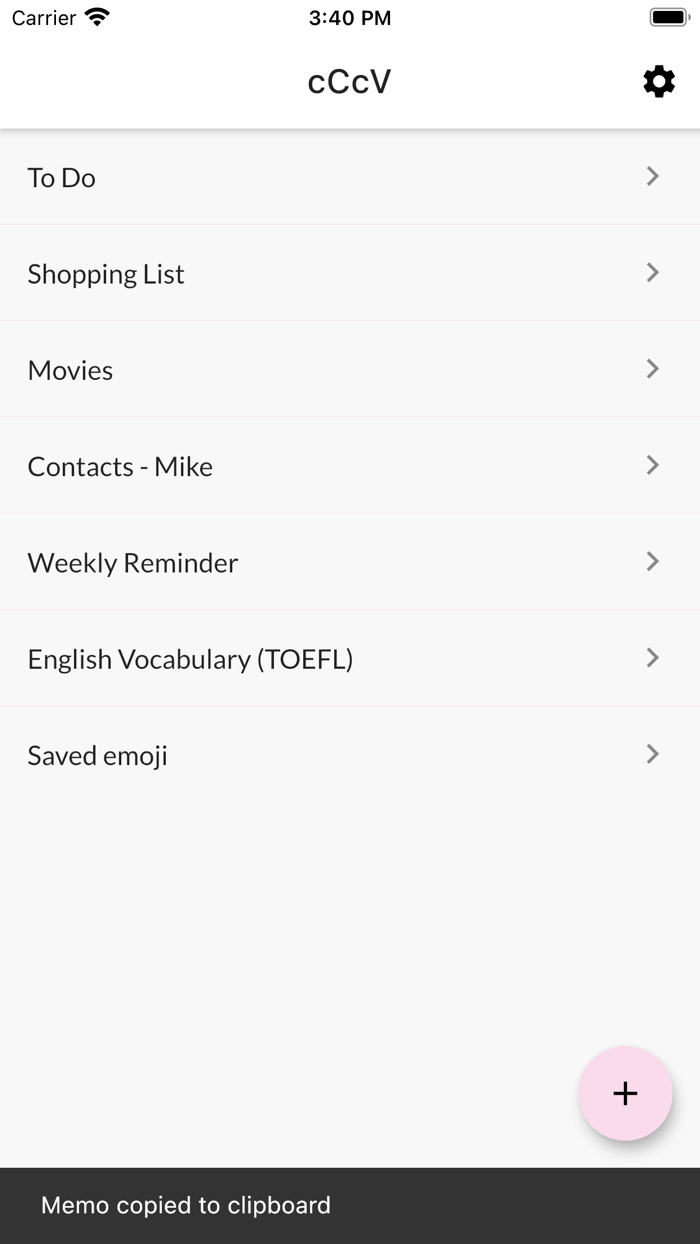 cCcV - Copy  Paste Keyboard