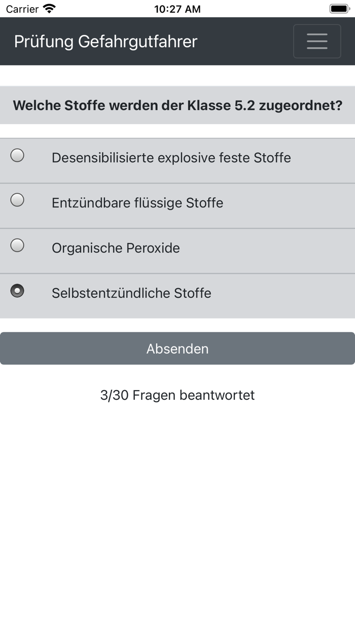 Prüfung Gefahrgutfahrer