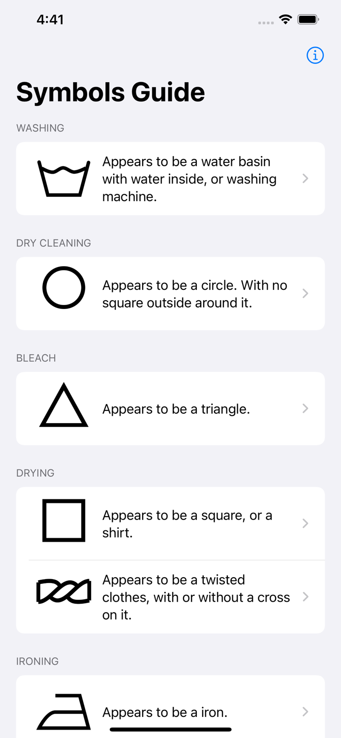 Laundry Symbols Guide