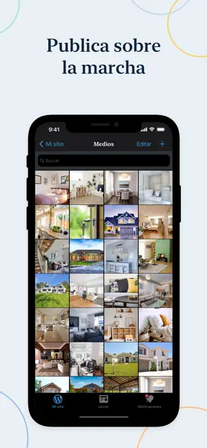 Captura de Pantalla 7 WordPress - Constructor web iphone
