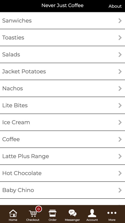 Never Just Coffee App