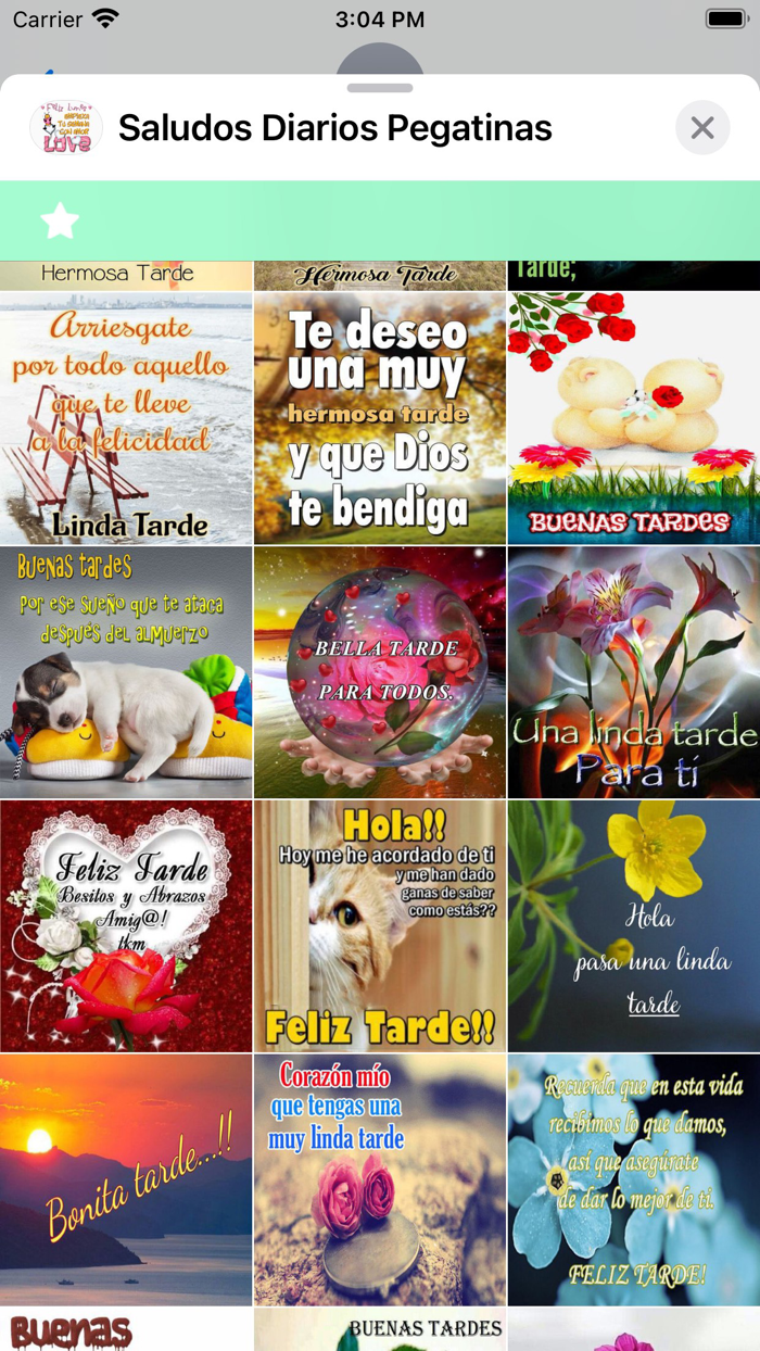 Saludos Diarios Pegatinas