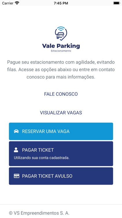 Vale Parking Estacionamento