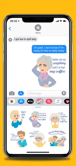 Game screenshot Golden Girls Promo Stickers apk