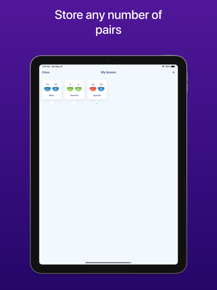 LensesTime - track your lenses
