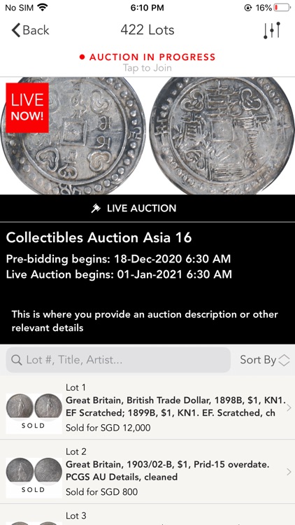 Collectibles Auction Asia