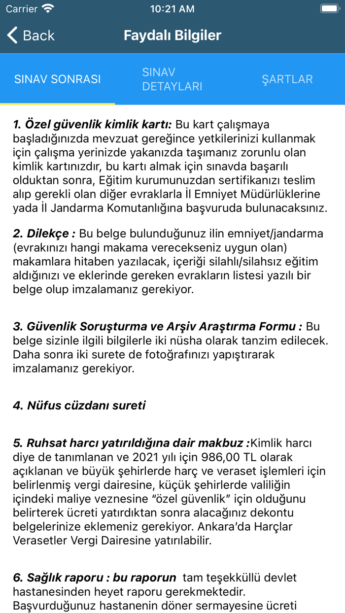 Özel Güvenlik Sınavı