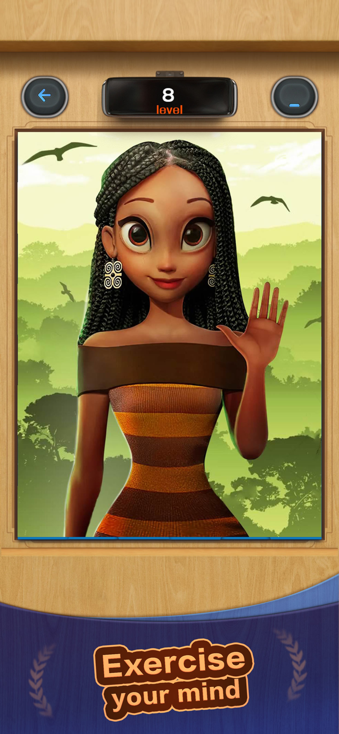 Jigsaw Woods 3D Block