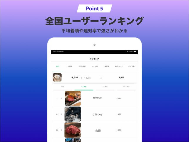 雀ログ 麻雀の成績 収支を記録する帳簿アプリ On The App Store