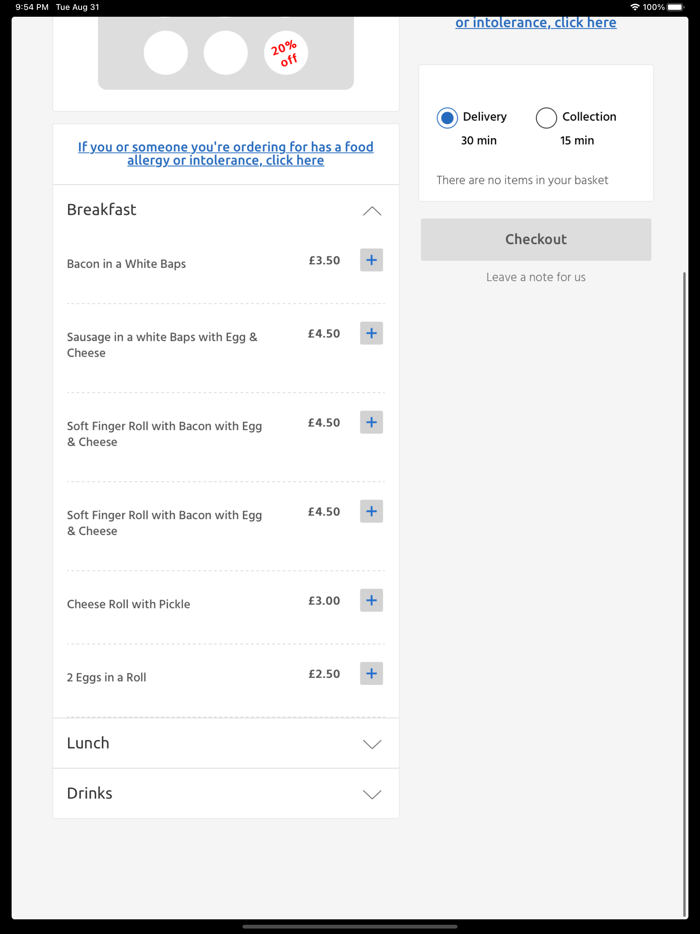Bill The Baker, Uxbridge