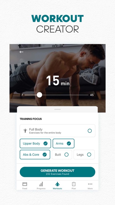 Runtastic Results: Workout & Fitness Exercises Screenshot 1