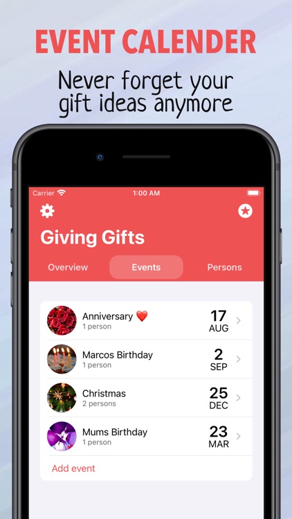Giving Gifts - Idea Planner screenshot-3