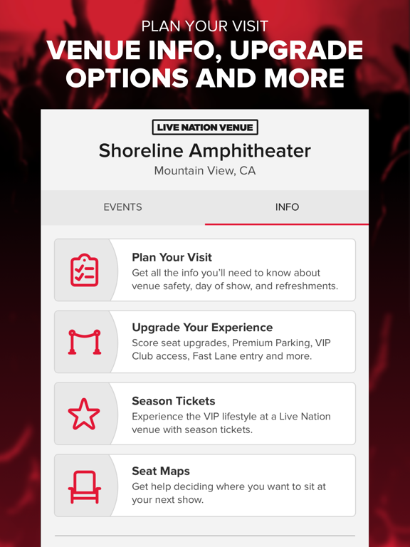 Live Nation – For Concert Fans screenshot