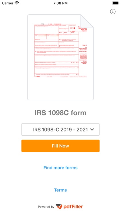 1098C Form