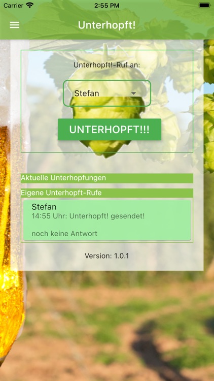 Unterhopft!