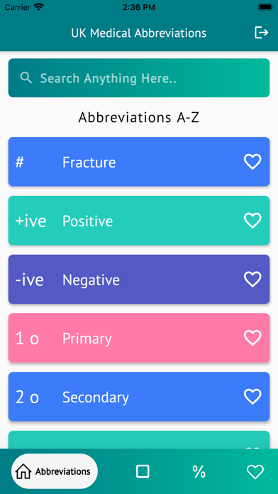 Screenshot #2 pour UK Medical Abbreviations