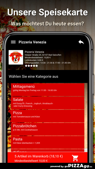 Pizzeria Venezia Bad Salzuflen screenshot 4