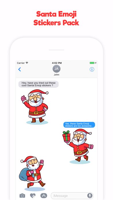 How to cancel & delete Hand Drawn Santa Emojis from iphone & ipad 3