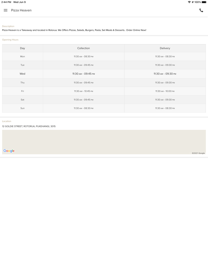 Pizza Heaven Pukehangi