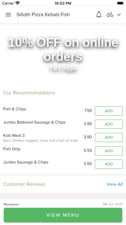 Silloth Pizza Kebab Fish