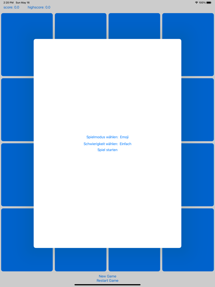 Emoji Memory Card Game