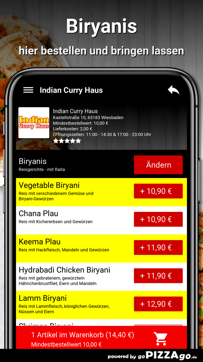 Indian Curry Haus Wiesbaden