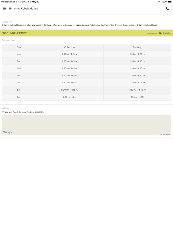 Britannia Kebab House