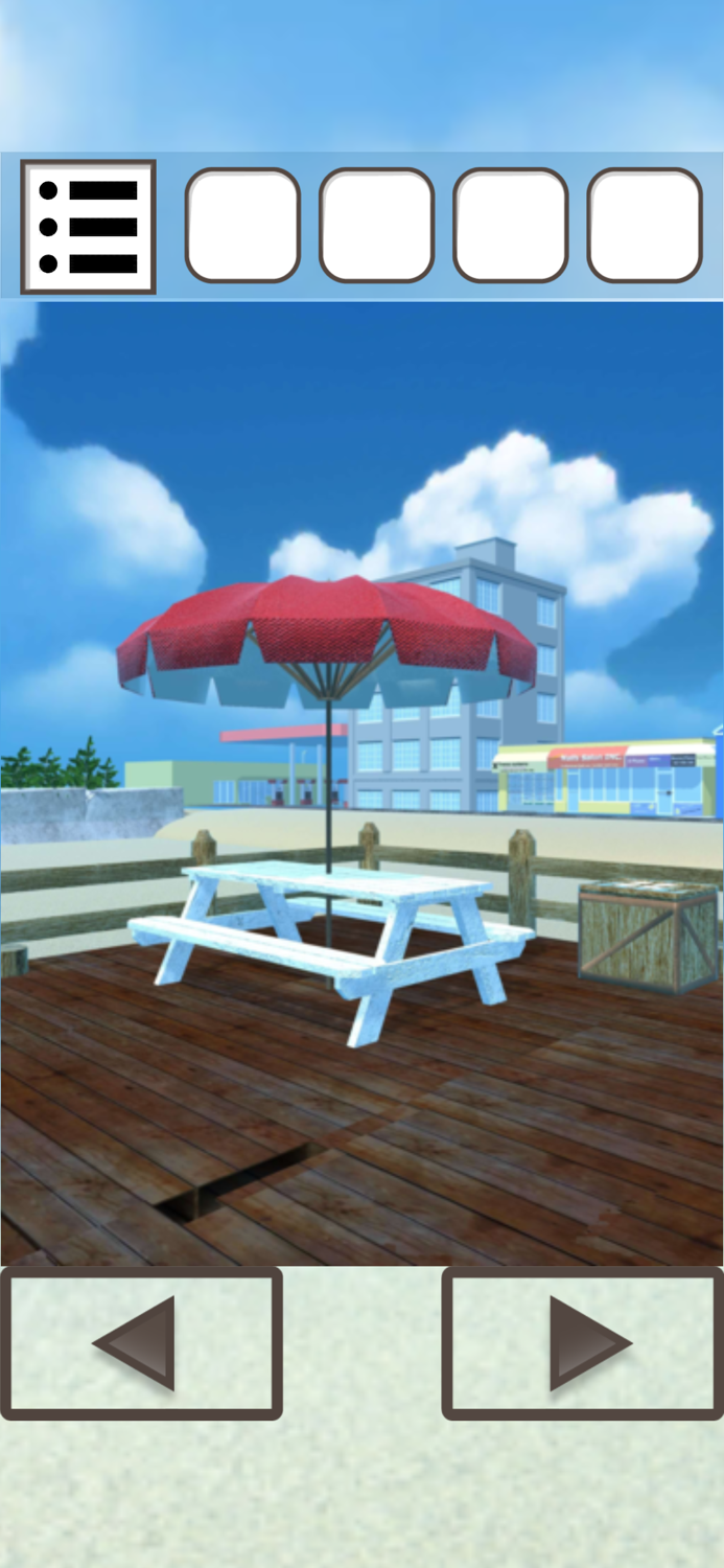 海の家からの脱出