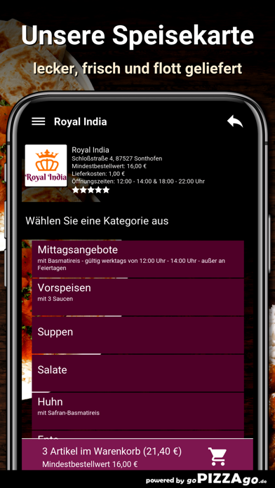 Royal India Sonthofen screenshot 4