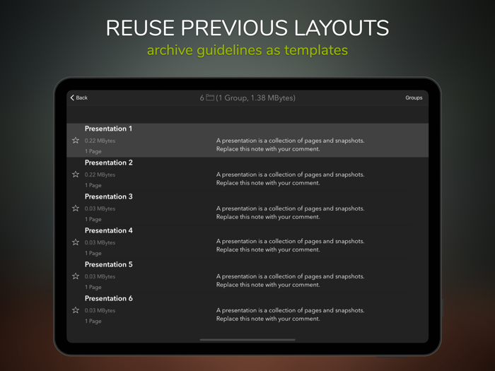 Perfect para presentaciones