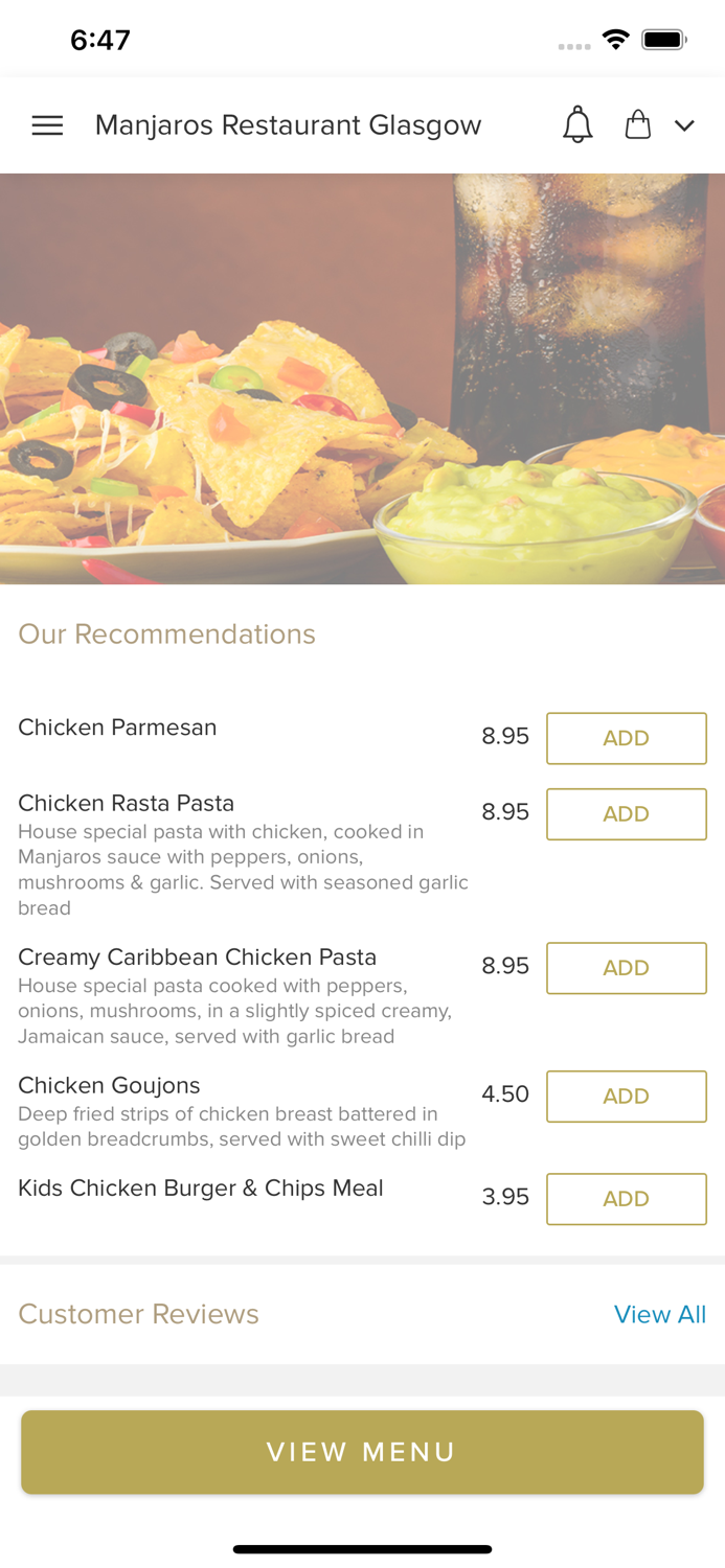 Manjaros Restaurant Glasgow