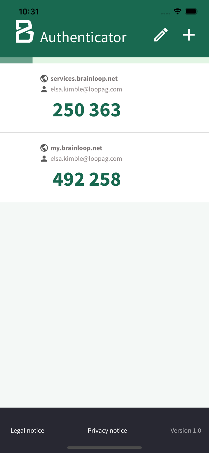 Brainloop Authenticator