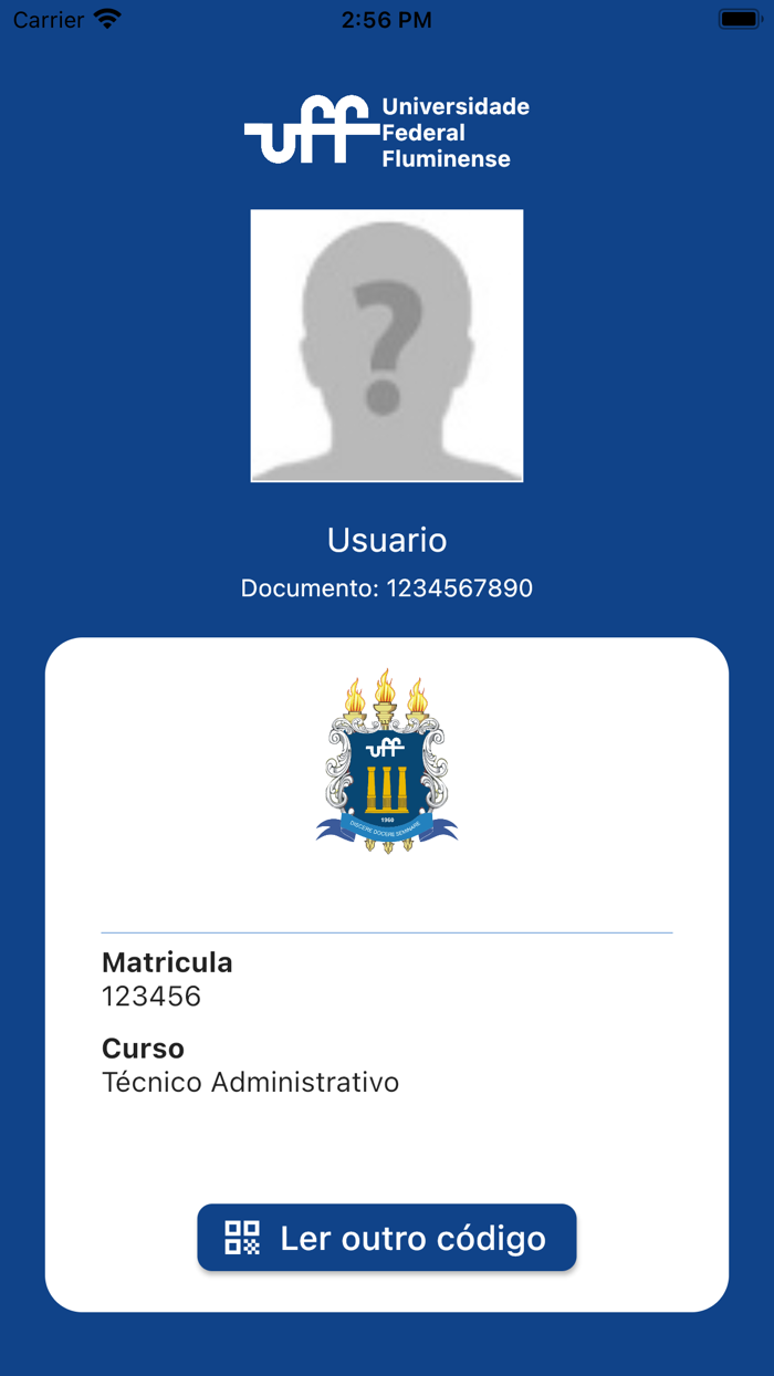 Validador Carteirinha UFF