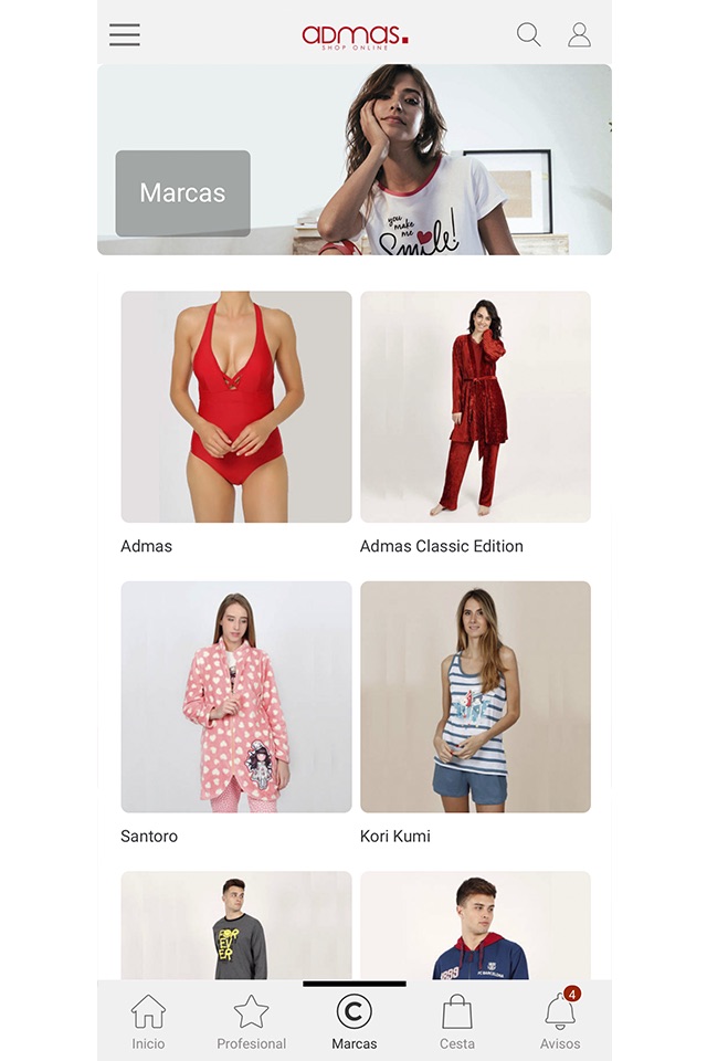 ADMAS, Tienda Online screenshot 2