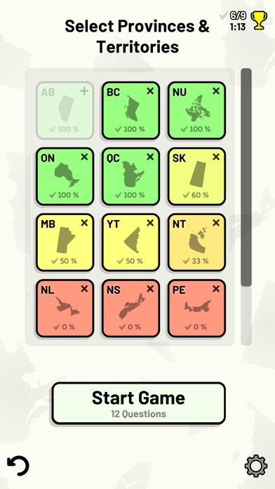 Canadian Provinces & Ter. Quiz screenshot 3