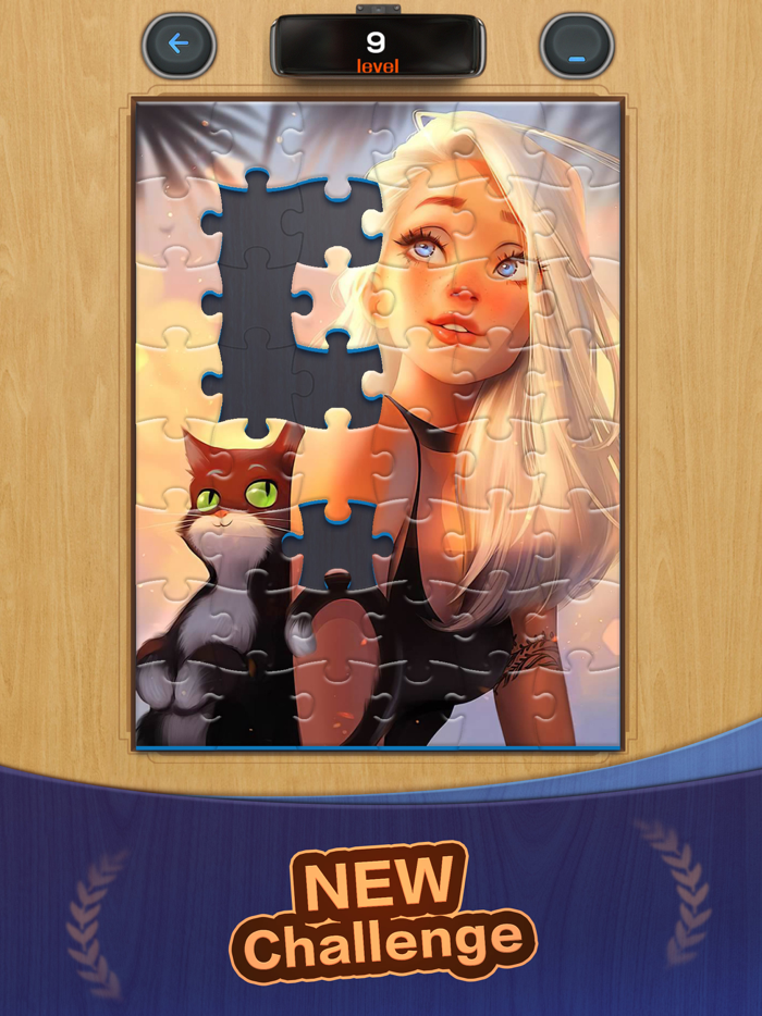 Jigsaw Woods 3D Block