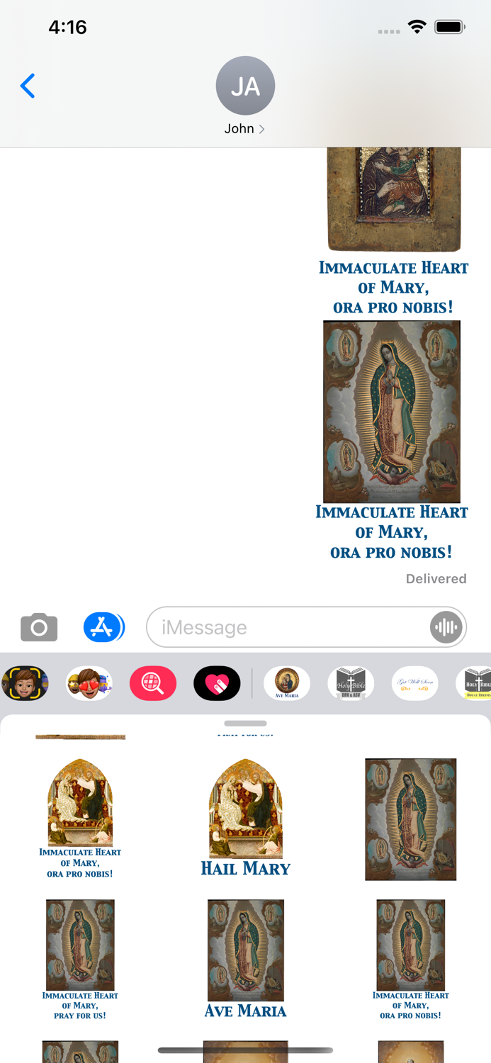 Ave Maria stickers