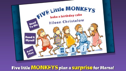 How to cancel & delete Five Little Monkeys Bake a Birthday Cake from iphone & ipad 1