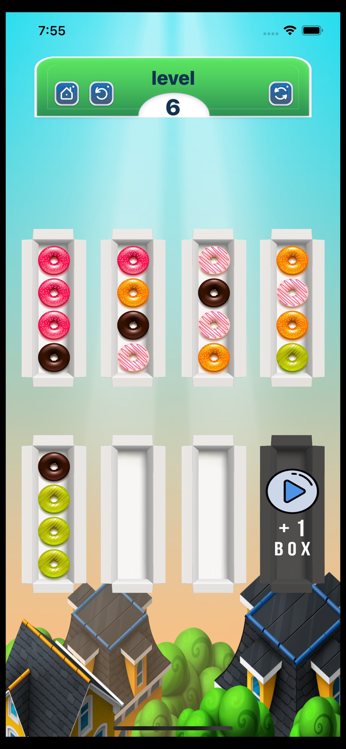 Donut Puzzle Sorting Game