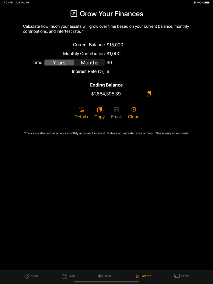 Affordability Calculator Etc