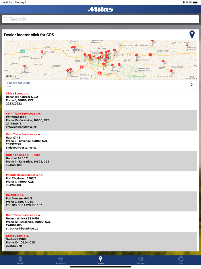 Mitas Tyre Pressure calculator