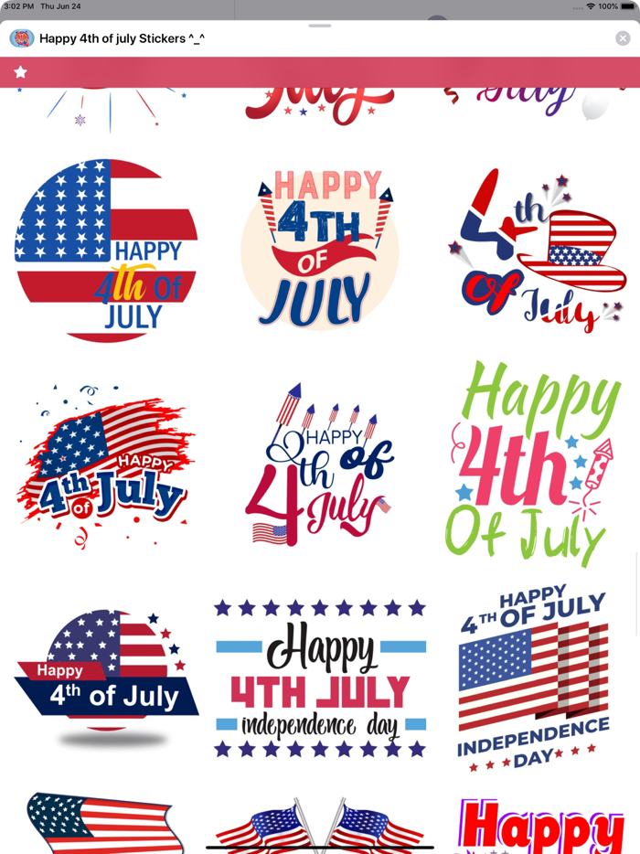 Happy 4th of july Stickers