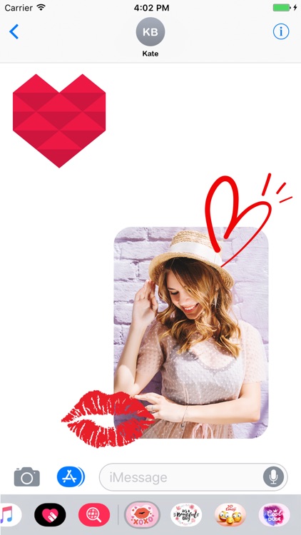 Heart and Kiss Stickers screenshot-3