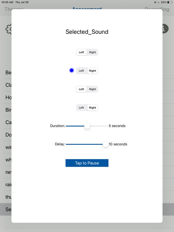 Auditory Testing