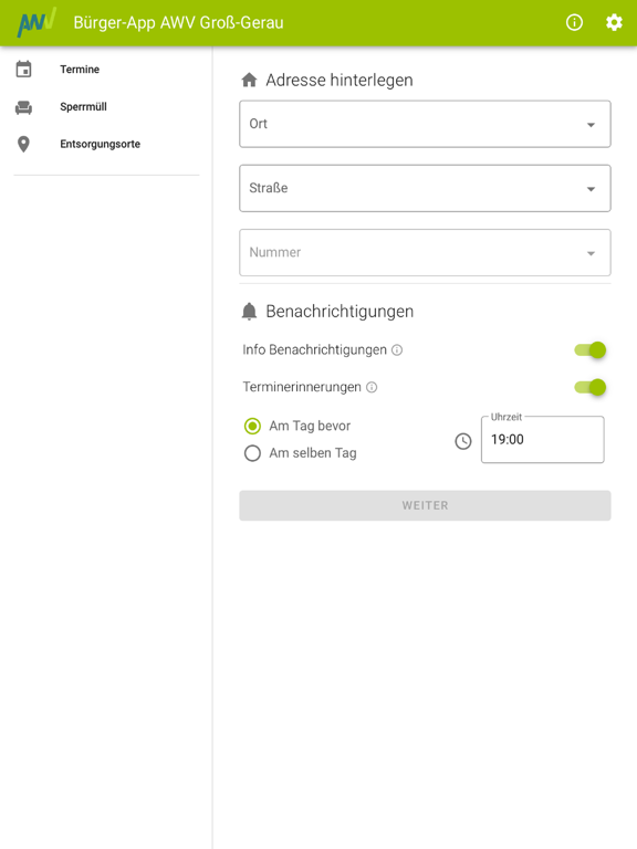 Screenshot #4 pour Bürger-App AWV Groß-Gerau